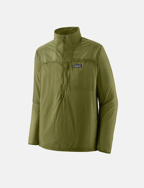 Patagonia Houdini Stash 1/2 Zip Pullover Jacket Caper Green | Article.