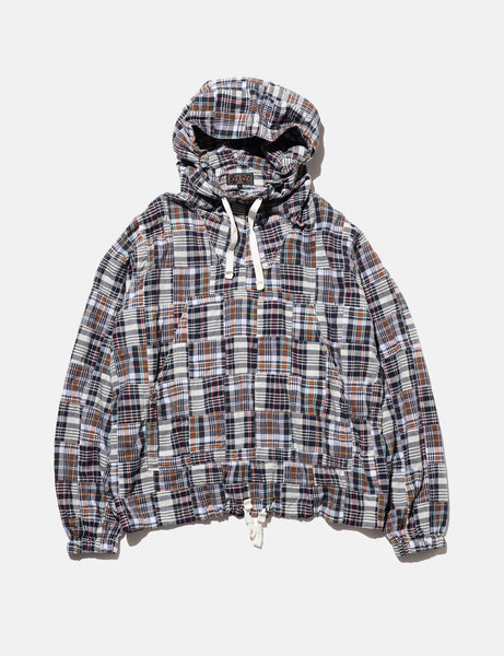 ジャケット・アウター BEAMS PLUS MIL Smock Patchwork Madras Beams Plus MIL Smock Jacket (Patchwork Madras) - Navy Blue | Article.