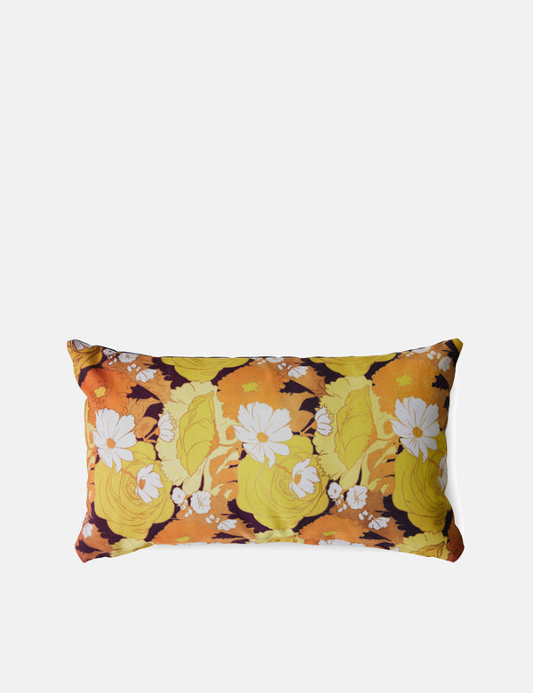 Hkliving Printed Cushion Bloom (60X35Cm) - Orange/Yellow/White