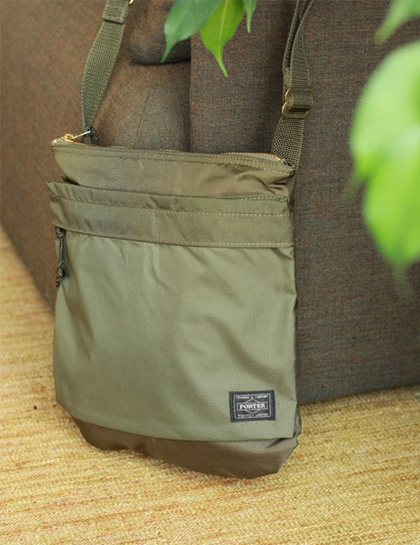 Porter Yoshida & Co Force Shoulder Bag (S) - Olive Drab | Article.
