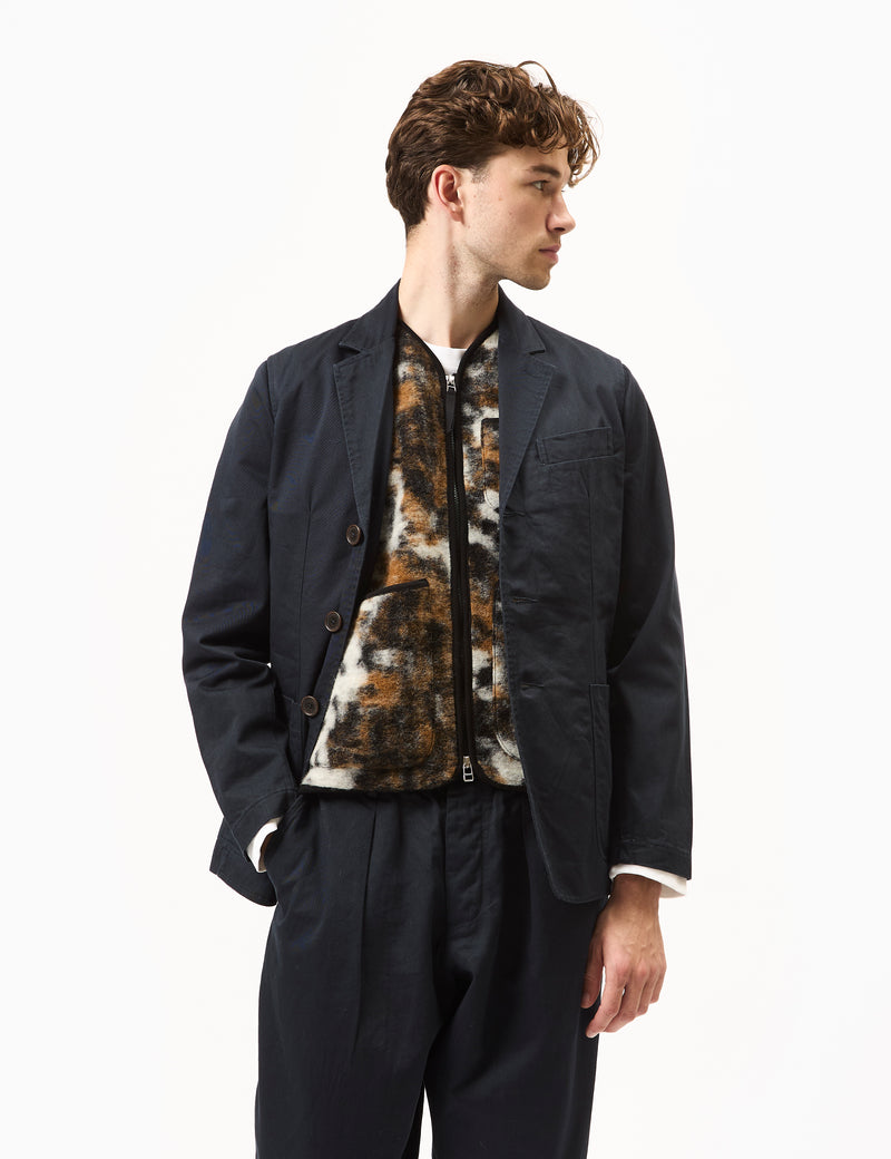 Universal Works London Jacket (Twill) - Navy Blue