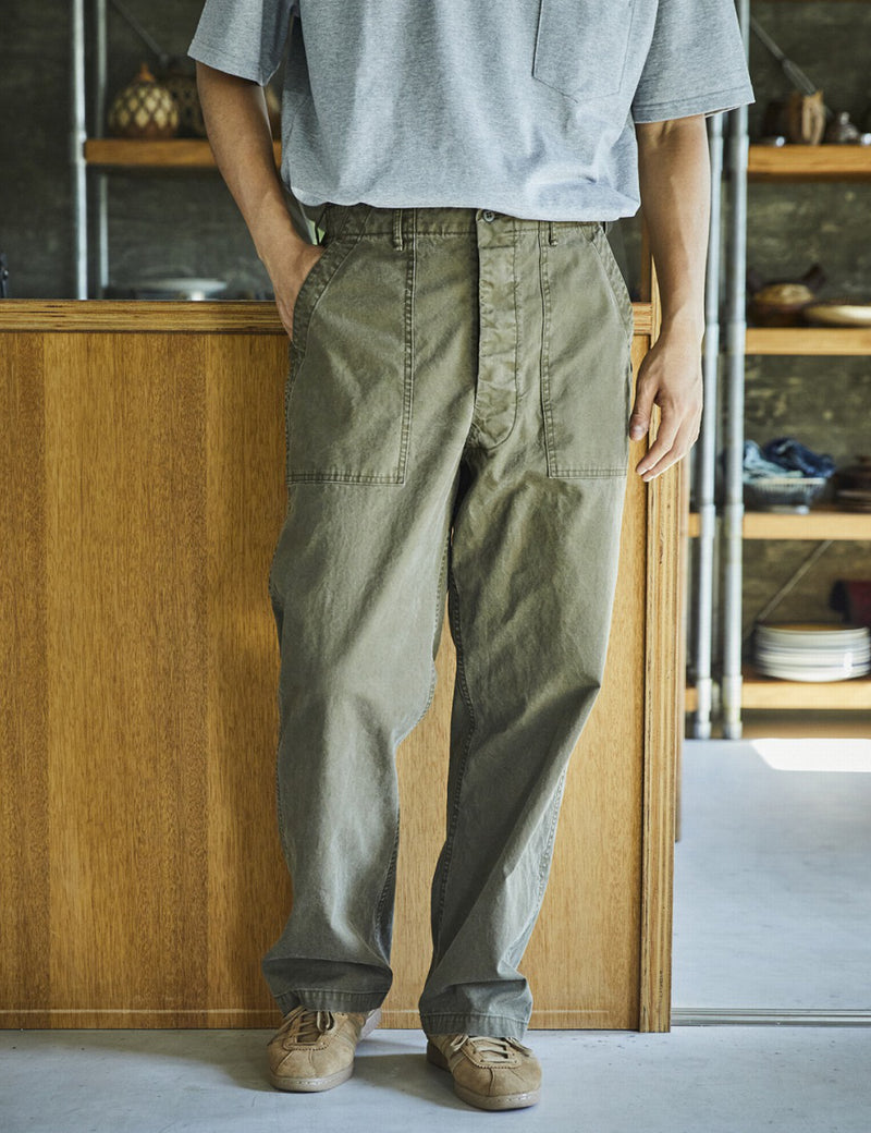 orSlow Fatigue Pants SS26 - Olive Green | Article.