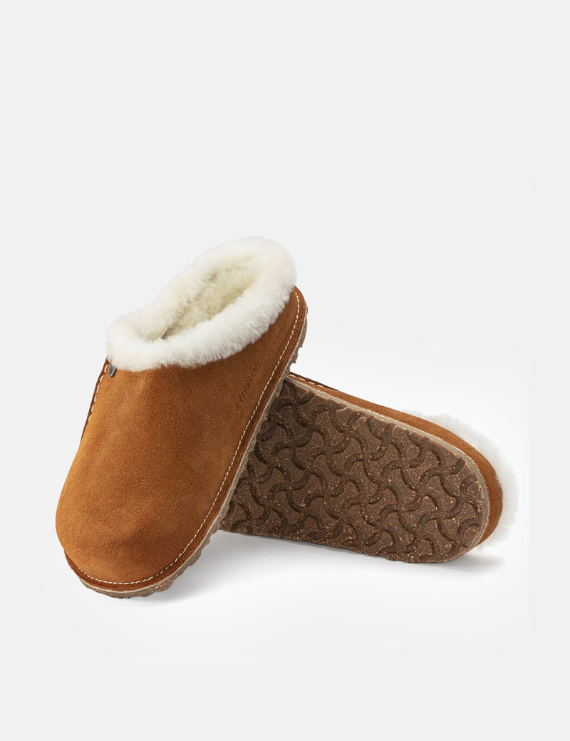 Birkenstock Womens Zermatt Premium Shearling Slippers (Narrow) - Mink