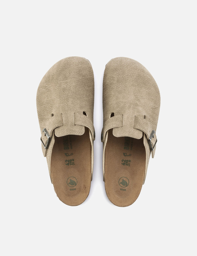 Birkenstock Boston Micro Fibre (Regular) - Desert Dust Gray Taupe 