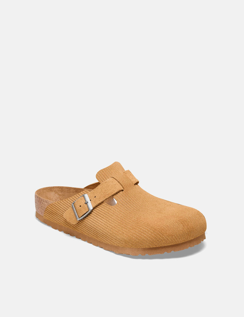 Birkenstock Women's Boston Cord Mules (Narrow) - Cork Brown