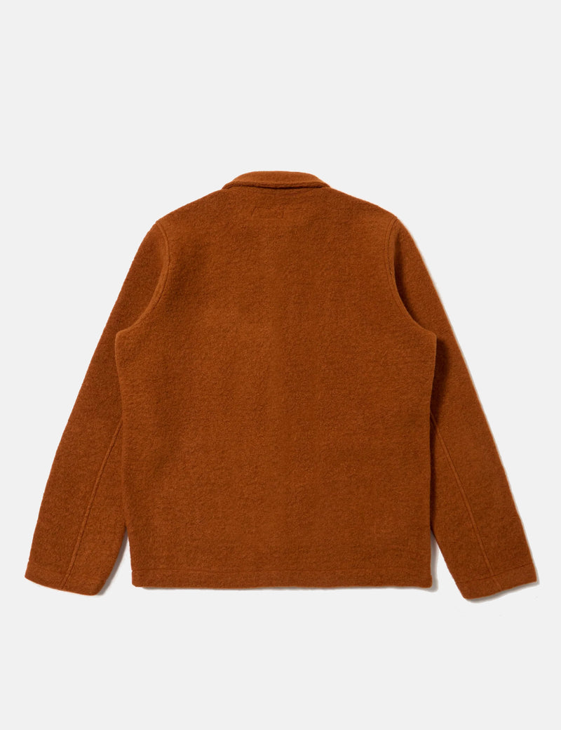 Universal Works Field Jacket (Wool Fleece) - Rust
