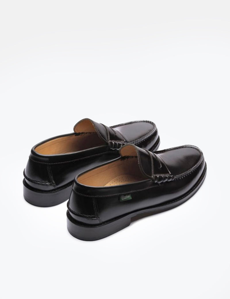 Paraboot Columbia Loafers (Leather) - Brilliant Black