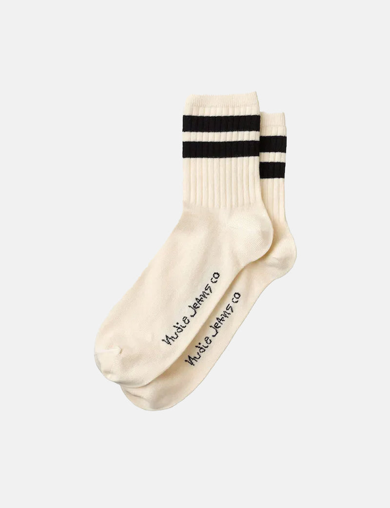 Nudie Amundsson Low Cut Socks - Off White