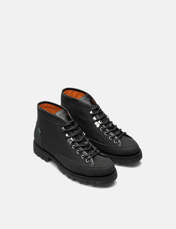 Paraboot Yosemite Boots (Water Repellent Canvas) - Black