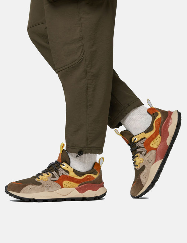 Flower Mountain Yamano 3 (Suede/Nylon) Shoes - Grey/Yellow