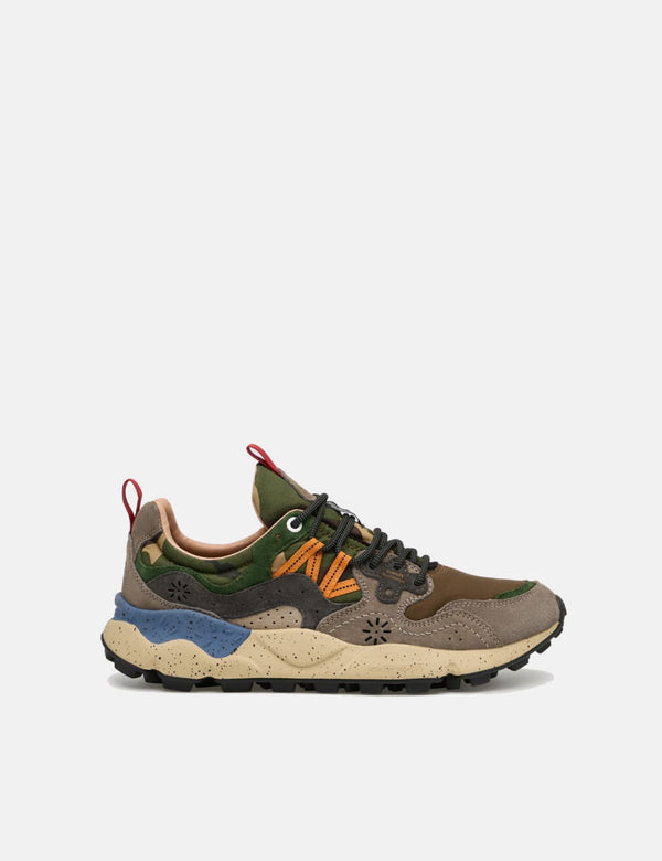 Flower Mountain Yamano 3 (Suede/Nylon) - Camo Dark Grey/Anthracite/Black