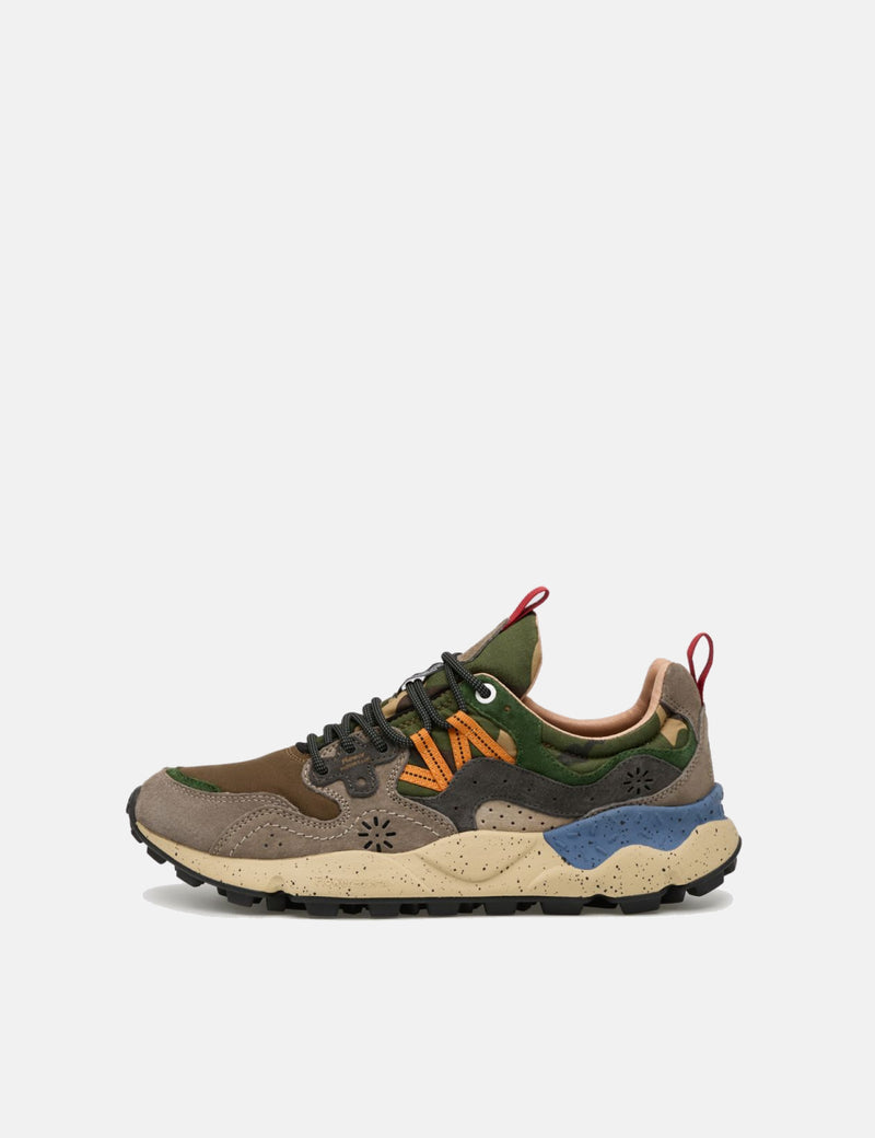 Flower Mountain Yamano 3 (Suede/Nylon) - Camo Dark Grey/Anthracite/Black
