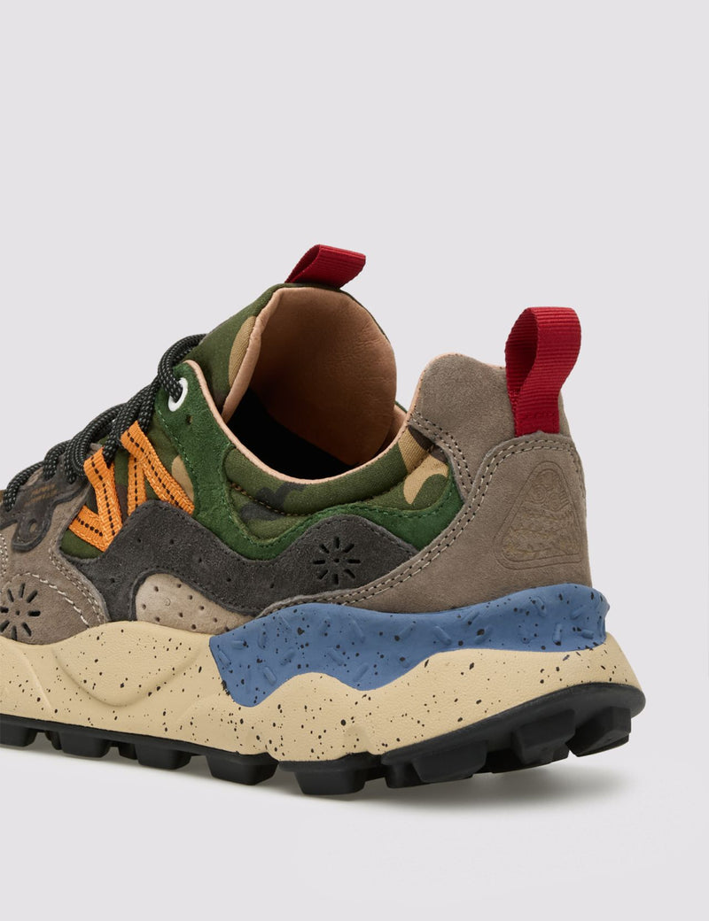 Flower Mountain Yamano 3 (Suede/Nylon) - Camo Dark Grey/Anthracite/Black