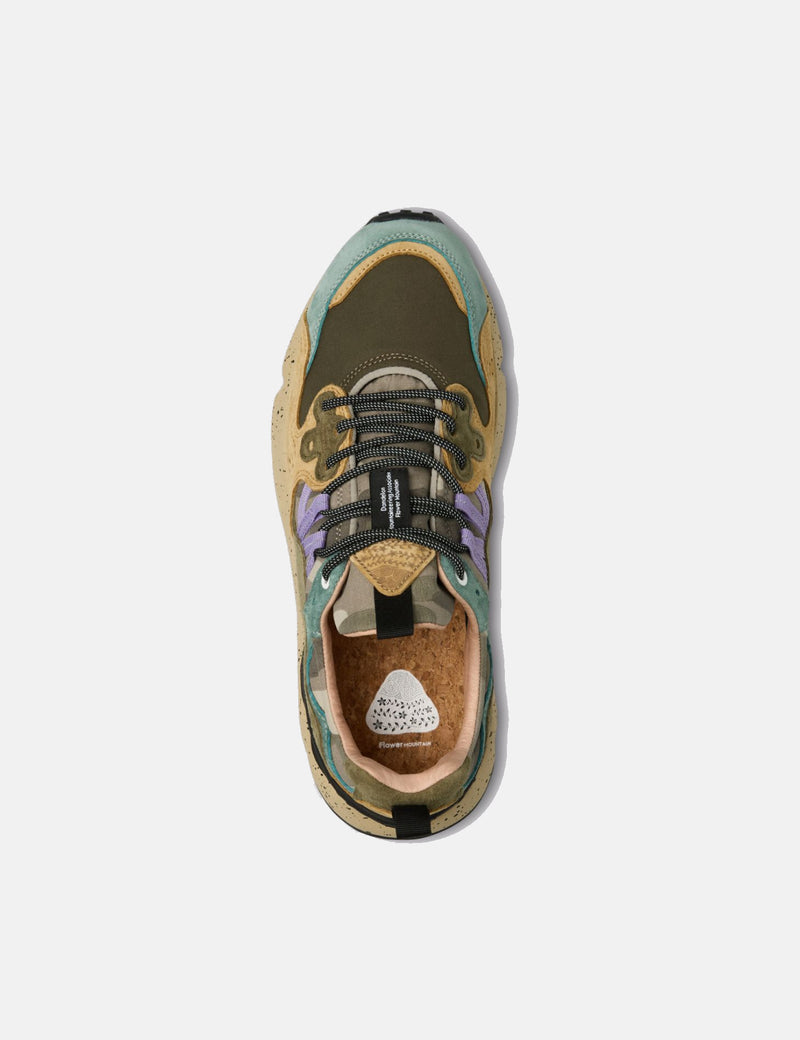Flower Mountain Yamano 3 (Suede/Nylon) Shoes - Camo Petrol/Mud/Grey