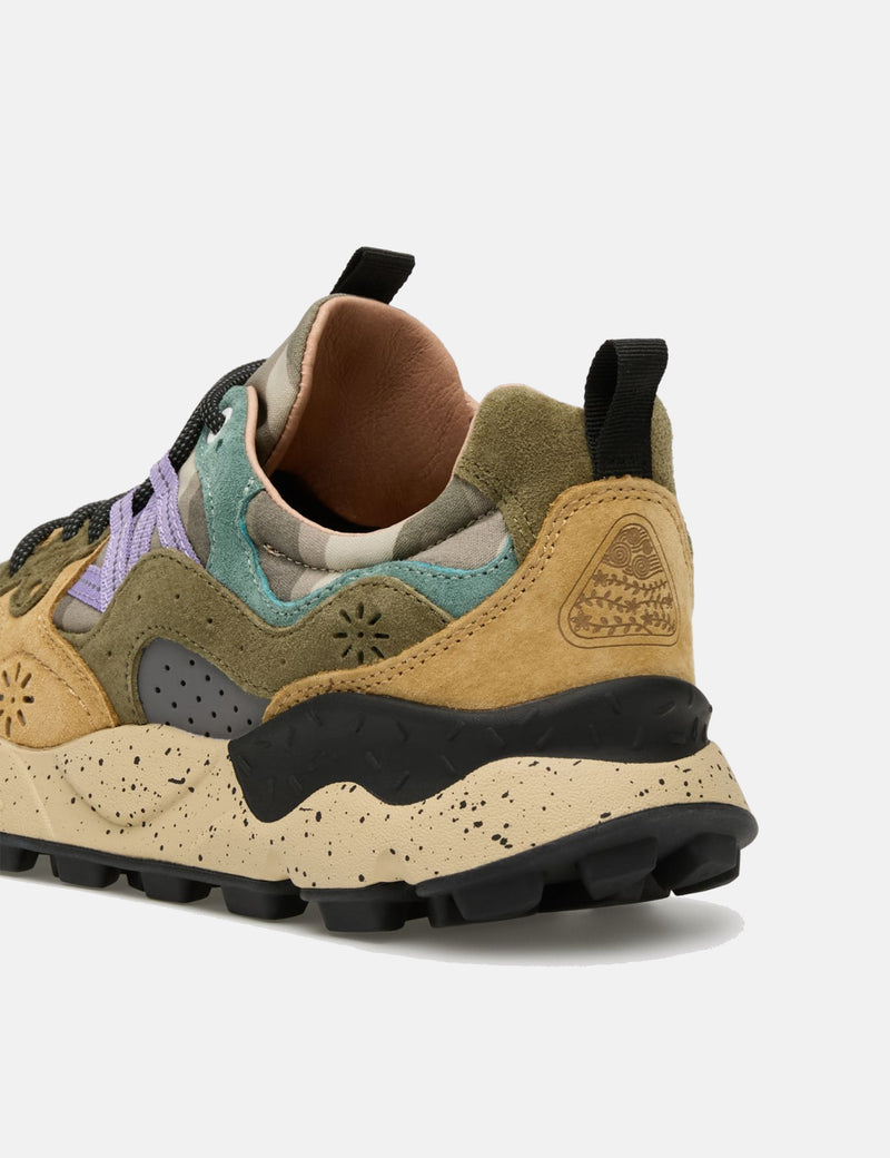 Flower Mountain Yamano 3 (Suede/Nylon) Shoes - Camo Petrol/Mud/Grey