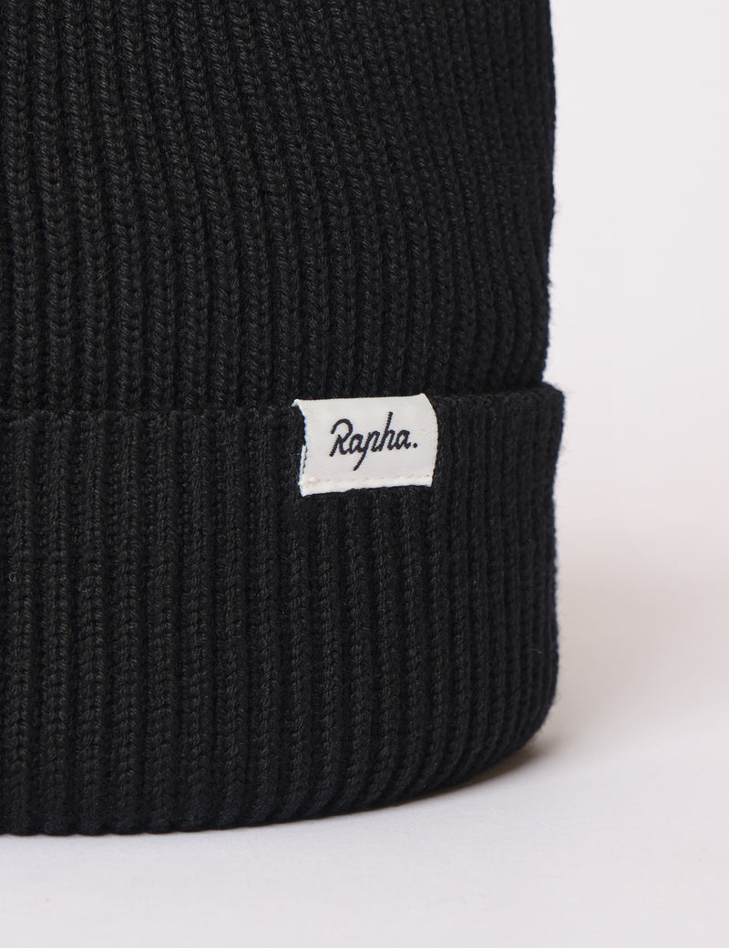 Rapha Logo Beanie Hat - Black