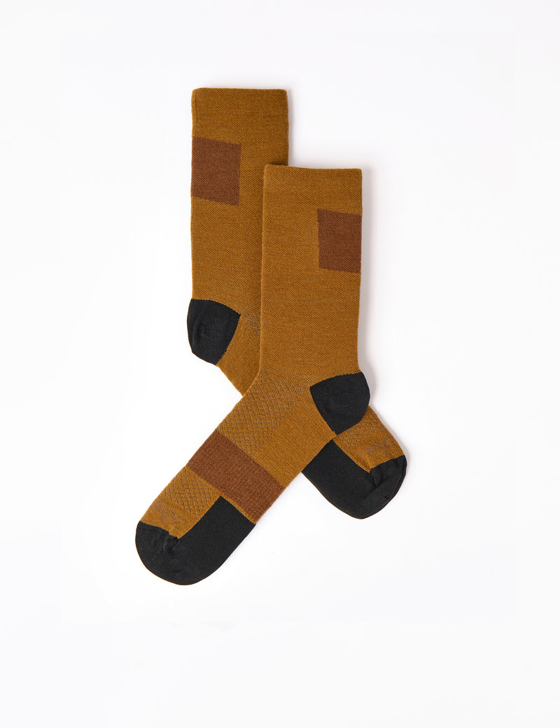 Rapha Trail Socks - Faded Gold/Brown