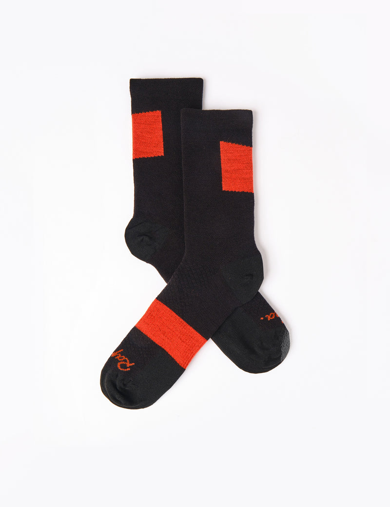 Rapha Trail Socks - Black/Orange