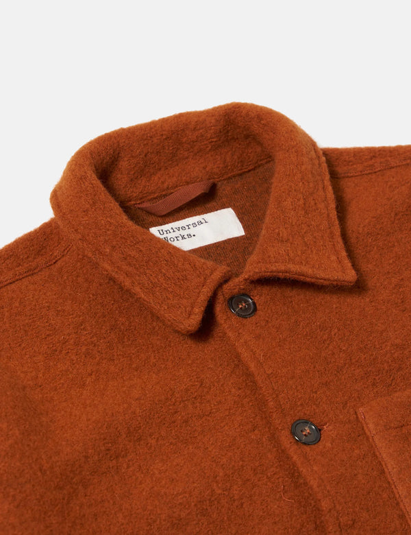 Universal Works Uniform Jacket (Wool Fleece) - Rust