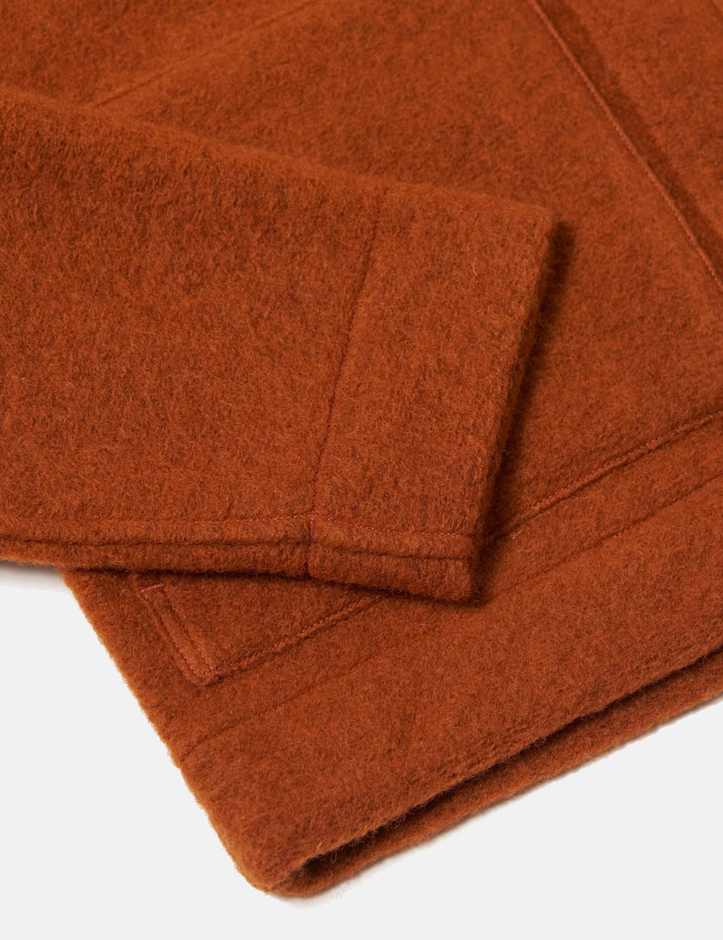 Universal Works Uniform Jacket (Wool Fleece) - Rust