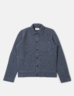 Universal Works Uniform Jacket (Wool Fleece) - Slate Blue