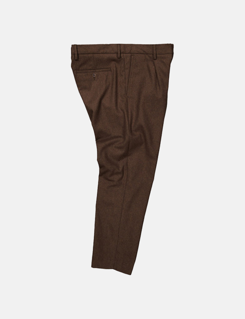 NN07 Bill Trousers (Cropped, Taper) - Demitasse Brown