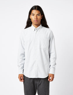 NN07 Arne BD Shirt (Cotton) - Blue Stripe