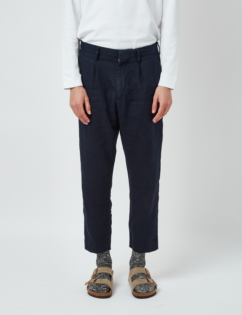 NN07 Bill Trousers (Relaxed) - Navy Blue