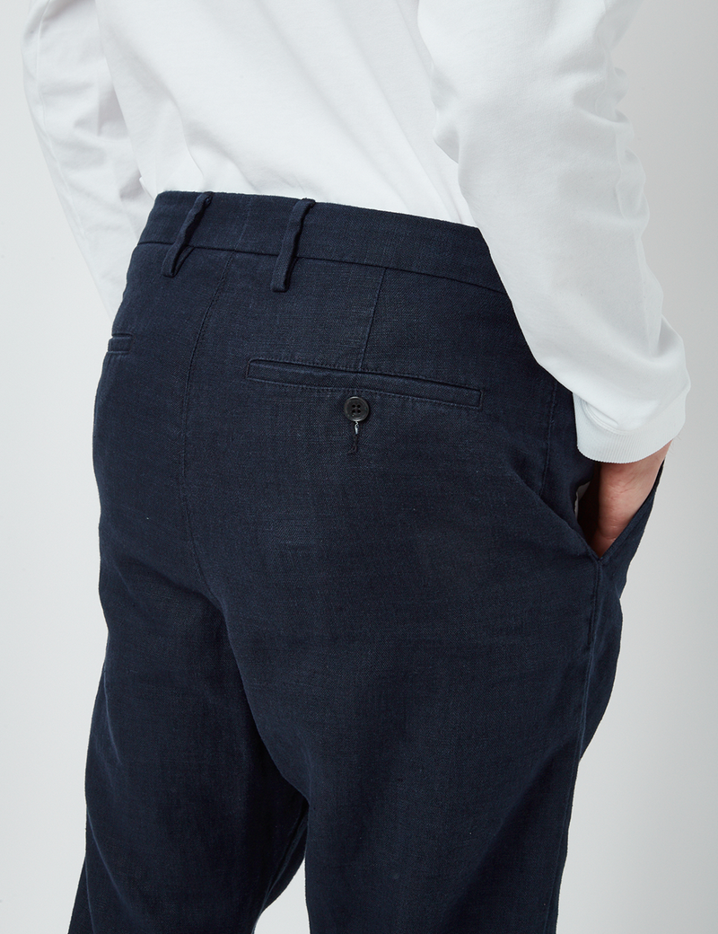 NN07 Bill Trousers (Relaxed) - Navy Blue