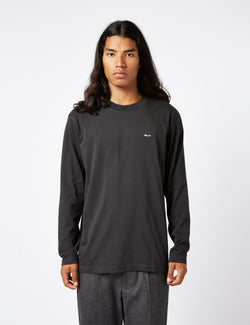 NN07 Adam Long Sleeve EMB T-Shirt - Black