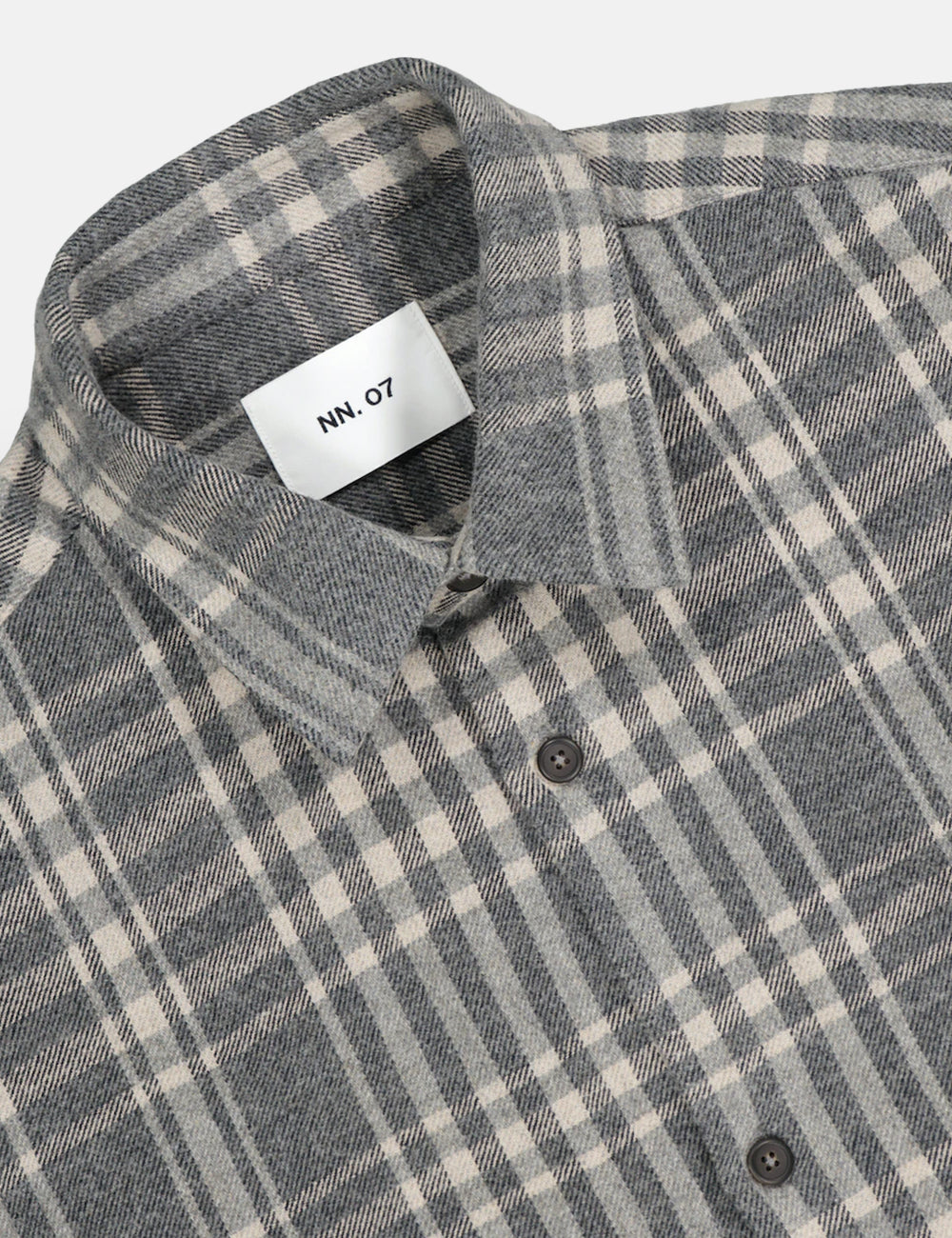 NN07 Freddy Shirt - Dark Grey Check I Article