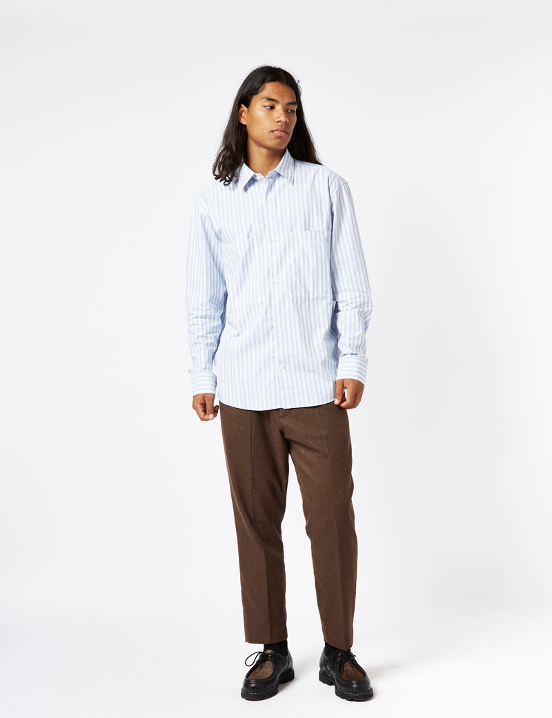 NN07 Freddy Shirt - Blue Stripe
