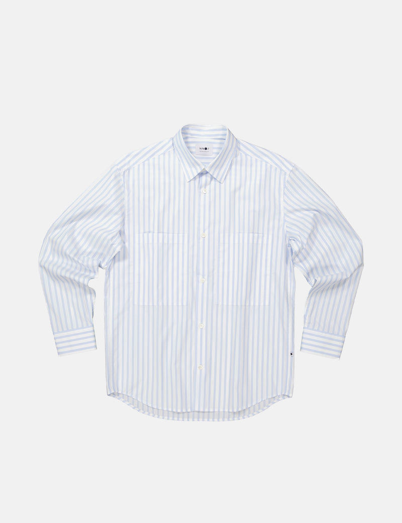 NN07 Freddy Shirt - Blue Stripe