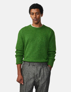 NN07 Lee Sweatshirt (Wool) - Kale Green