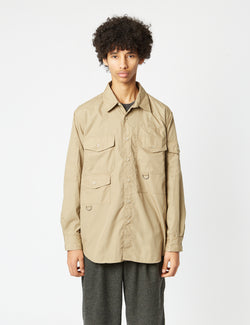Engineered Garments Trail Shirt (Poplin) - Khaki