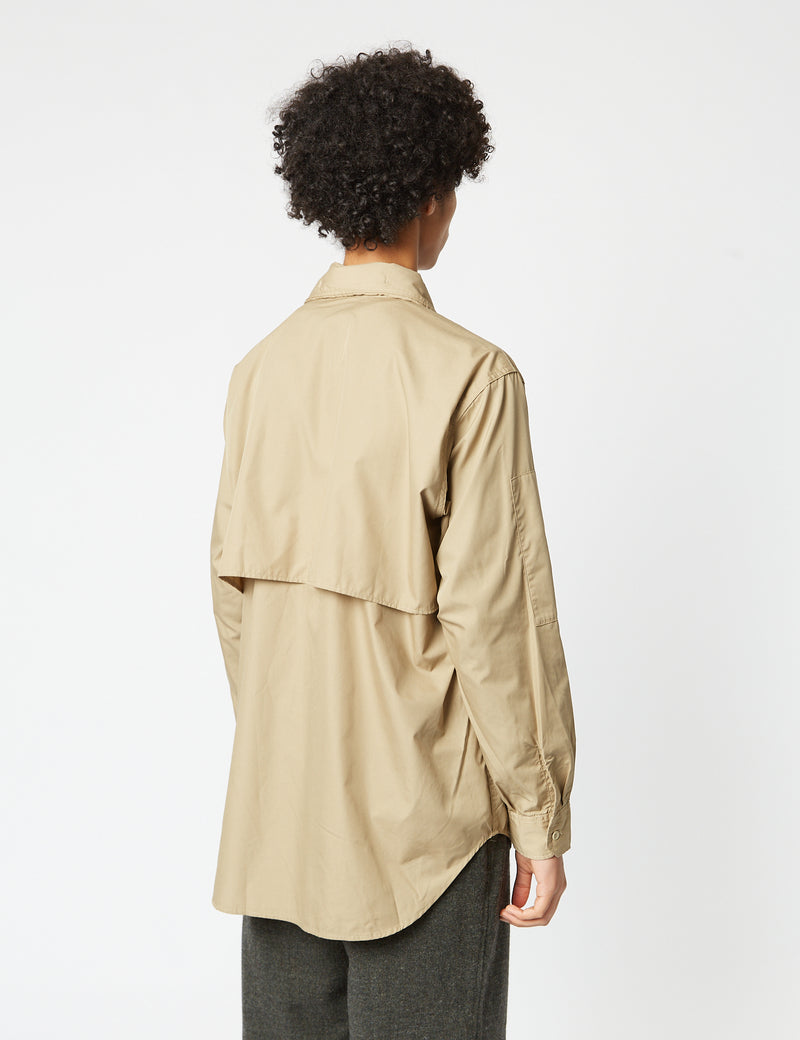 Engineered Garments Trail Shirt (Poplin) - Khaki