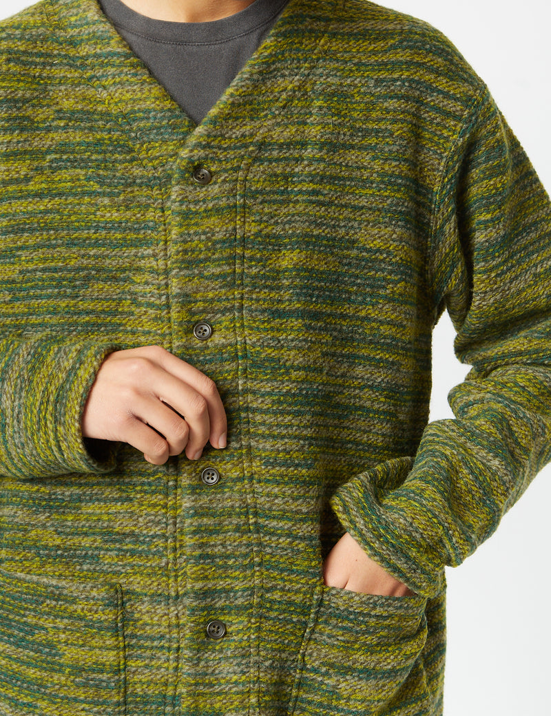 Engineered Garments Knit Cardigan (Wool) - Green