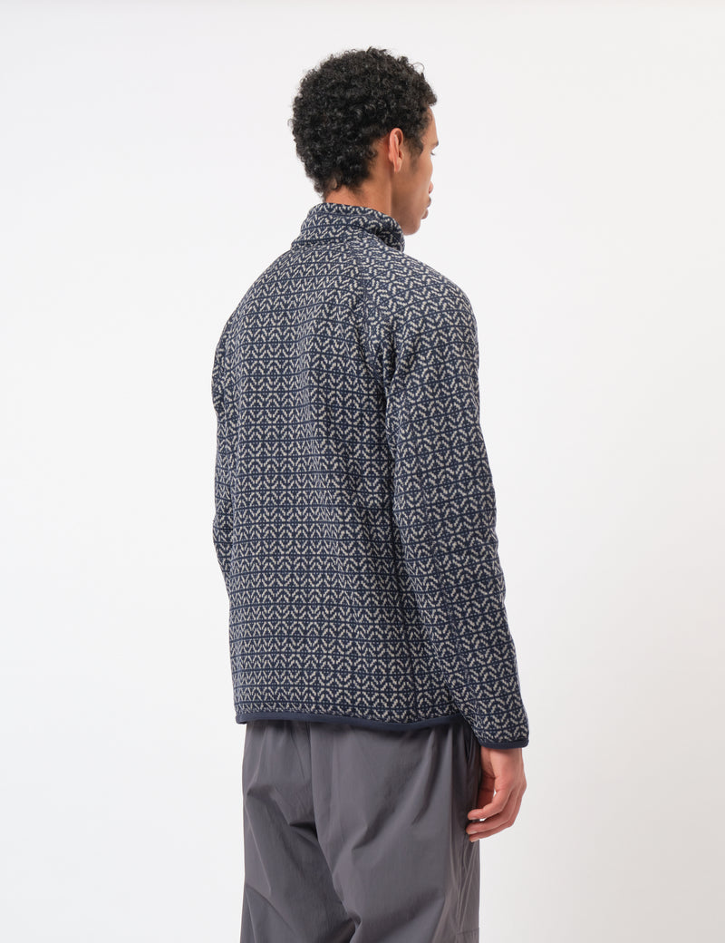 Patagonia Better Sweater 1/4 Zip Fleece (Scales) - Sunken Blue