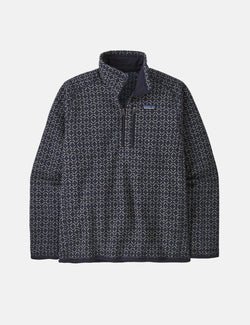 Patagonia Better Sweater 1/4 Zip Fleece (Scales) - Sunken Blue
