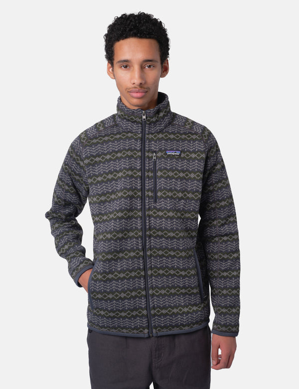 Patagonia Better Sweater Jacket - Woven Together: Smolder Blue