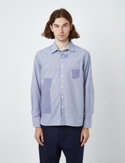 Universal Works Patched Shirt - Blue
