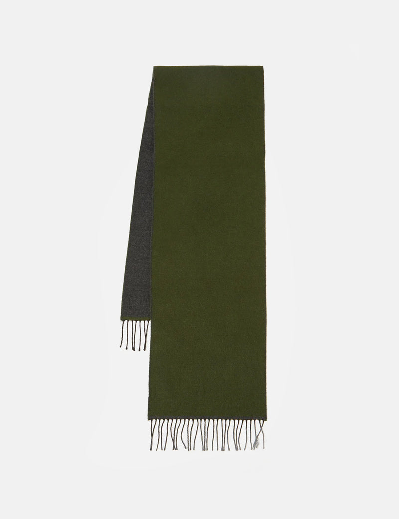 Universal Works Scarf - Green/Charcoal Grey
