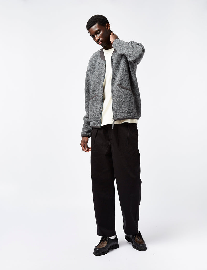 The Zip Bomber in Wool Fleece. – Universal Works