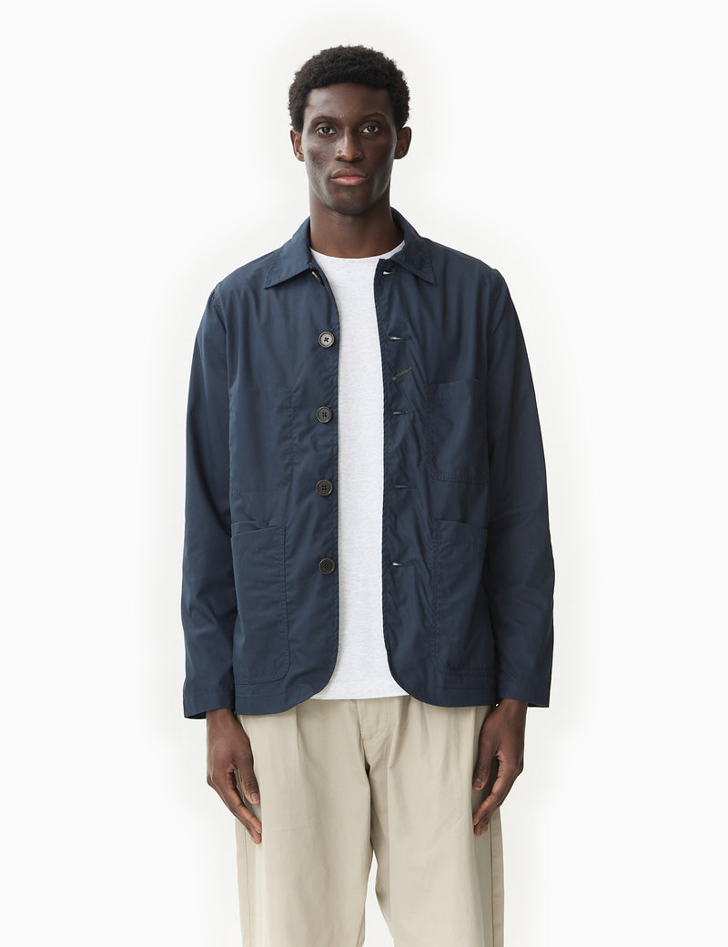 Universal Works Bakers C Jacket (Recycled Poly) - Navy Blue