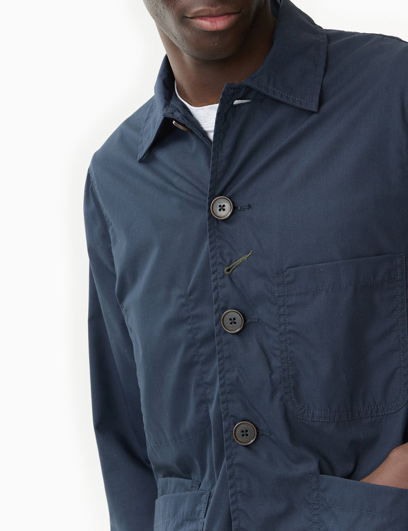 Universal Works Bakers C Jacket (Recycled Poly) - Navy Blue