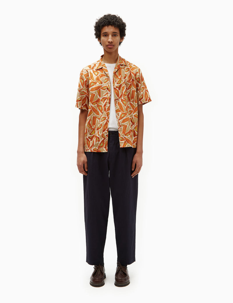 Universal Works Minari Shirt Artist (Linen/Cotton) - Terracotta