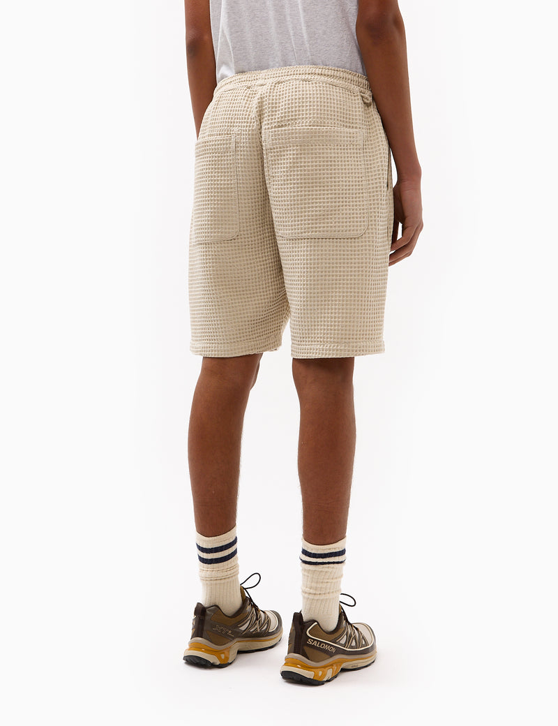 Universal Works Lumber Waffle Shorts - Driftwood