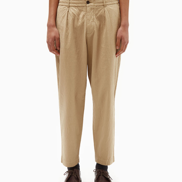 パンツ kolor 2017s/s wo/poly 1tuck slacks size3 30257-SUMMER-OAK-