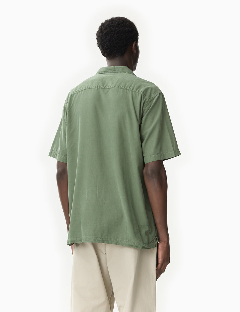 Universal Works Camp II Shirt (Linen/Cotton) - Birch