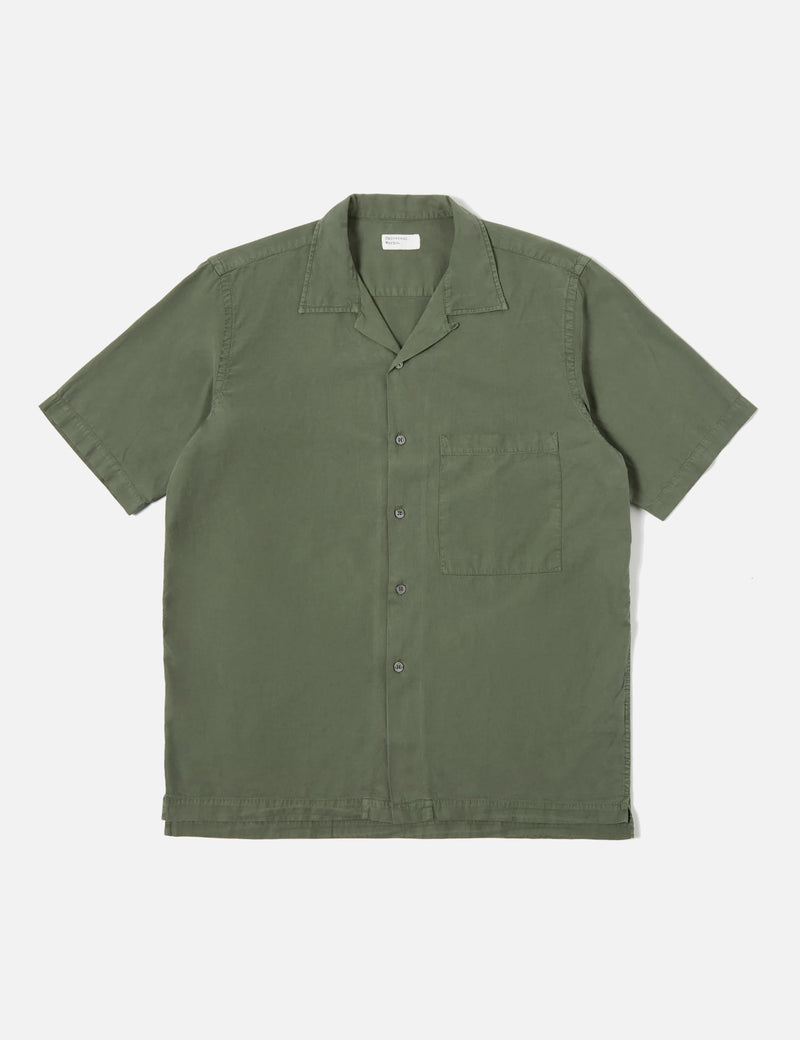 Universal Works Camp II Shirt (Linen/Cotton) - Birch